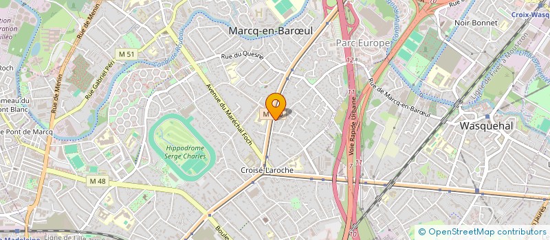 localisation de l'entreprise SCI M.W à MARCQ-EN-BARŒUL