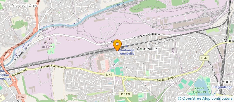 localisation de l'entreprise SCI M.W.  AMNEVILLE