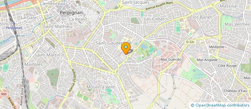 localisation de l'entreprise SCI M&W à PERPIGNAN