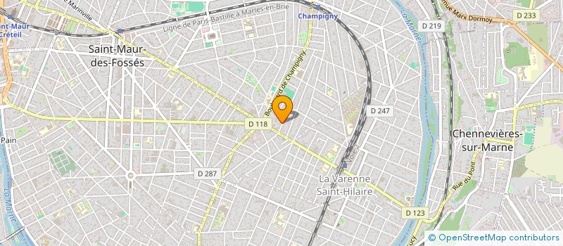 localisation de l'entreprise SCI M.W.V à SAINT-MAUR-DES-FOSSES