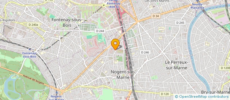 localisation de l'entreprise SCI M X M  NOGENT-SUR-MARNE