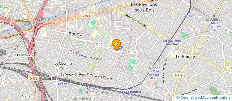 localisation de l'entreprise SCI M.Y. 40  BONDY