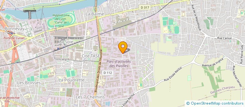 localisation de l'entreprise SCI M.Y.  DECINES-CHARPIEU