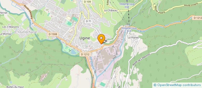 localisation de l'entreprise SCI M.Y.S IMMOBILIER  UGINE