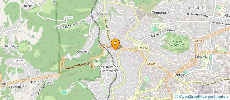 localisation de l'entreprise SCI M1  CLERMONT-FERRAND