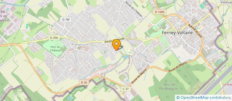 localisation de l'entreprise SCI M156N à PREVESSIN-MOENS