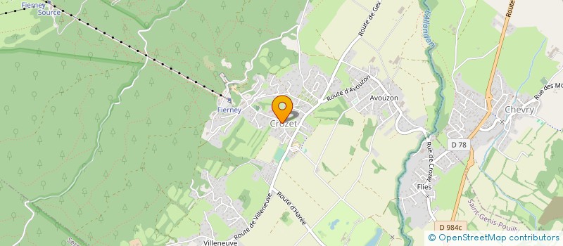 localisation de l'entreprise SCI M156U à CROZET