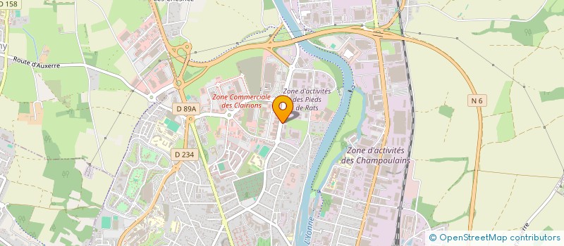 localisation de l'entreprise SCI M2 à AUXERRE