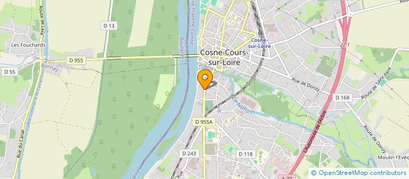 localisation de l'entreprise SCI M2 à COSNE-COURS-SUR-LOIRE