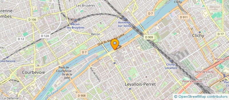 localisation de l'entreprise SCI M2 à LEVALLOIS-PERRET
