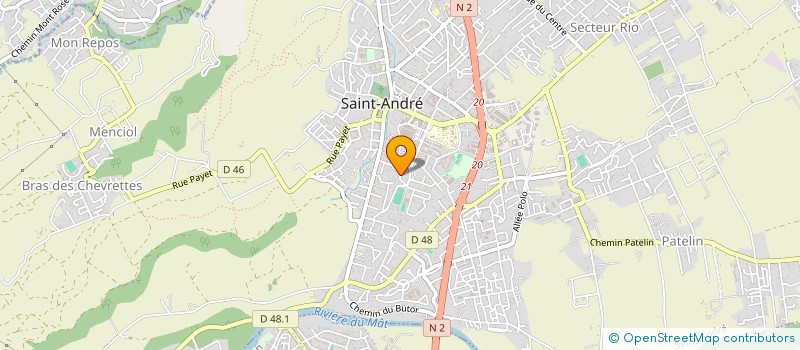 localisation de l'entreprise SCI M2 INVEST à SAINT-ANDRE