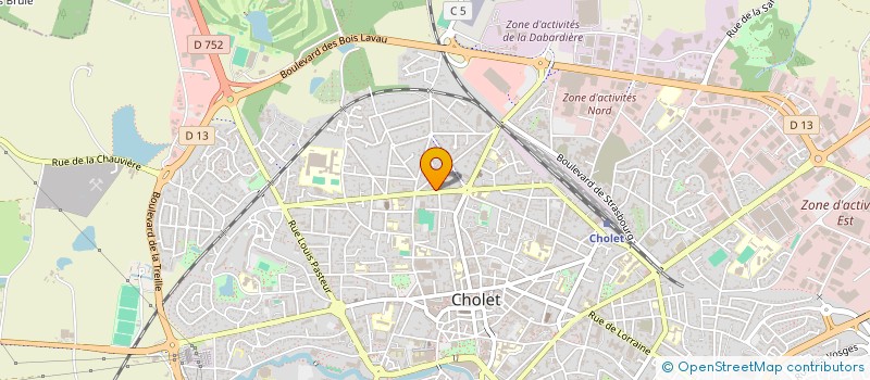 localisation de l'entreprise SCI M2A à CHOLET