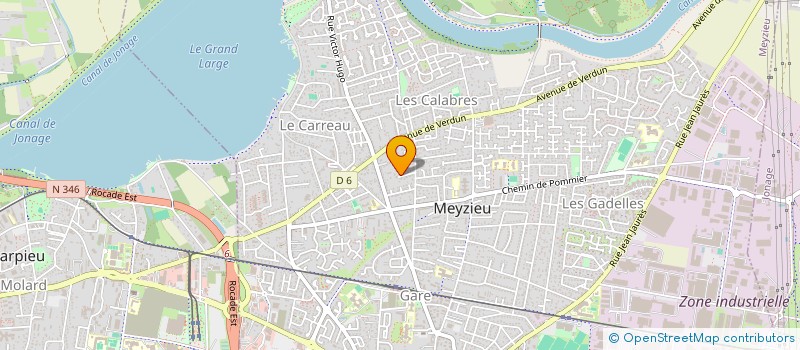 localisation de l'entreprise SCI M2A  MEYZIEU