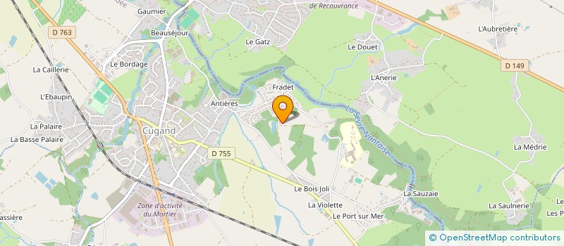 localisation de l'entreprise SCI M2A  CUGAND