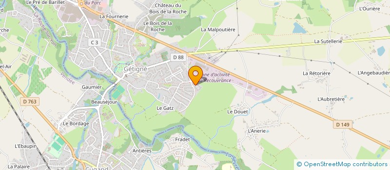 localisation de l'entreprise SCI M2B  GETIGNE