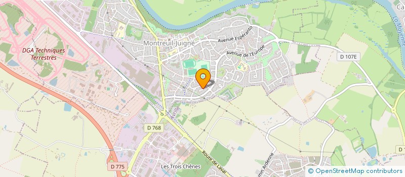 localisation de l'entreprise SCI M2B  MONTREUIL-JUIGNE