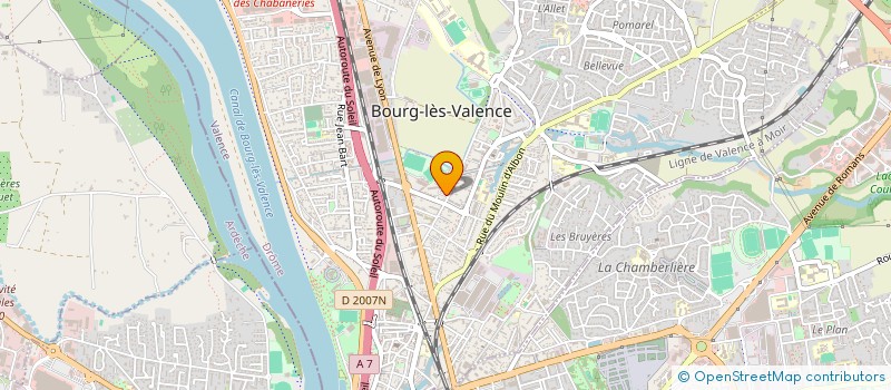 localisation de l'entreprise SCI M2B2 à BOURG-LES-VALENCE