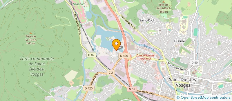 localisation de l'entreprise SCI M2C à SAINT-DIE-DES-VOSGES