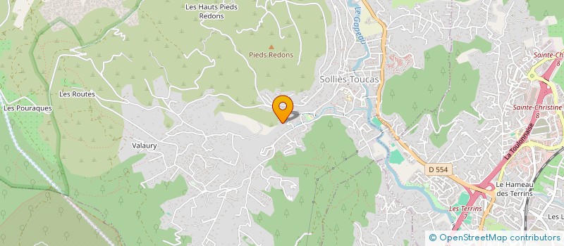 localisation de l'entreprise SCI M2C2D  SOLLIES-TOUCAS