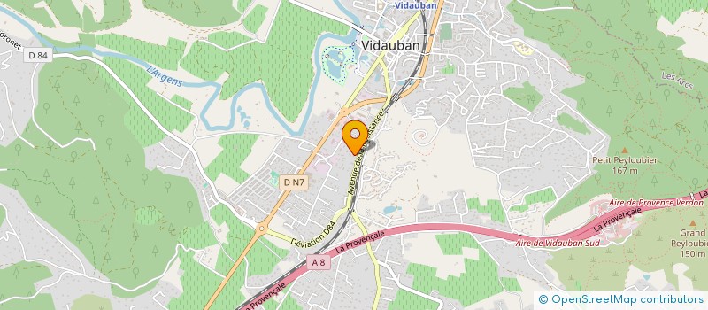 localisation de l'entreprise SCI M2C2L  VIDAUBAN