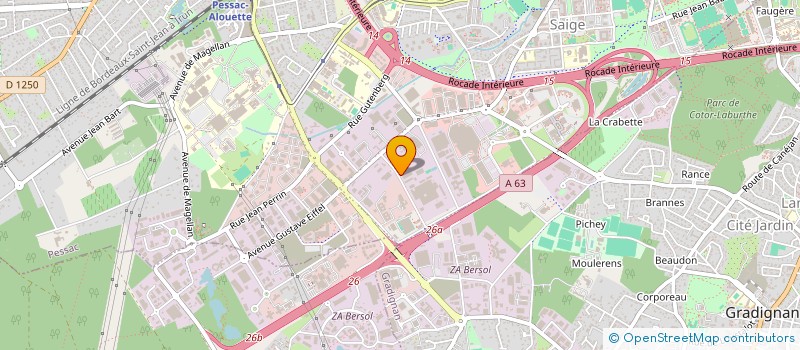 localisation de l'entreprise SCI M2C3  PESSAC