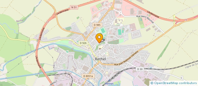 localisation de l'entreprise SCI M2CR HORIZON  RETHEL