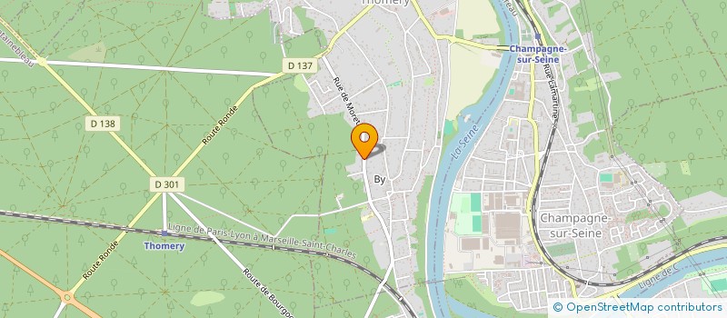 localisation de l'entreprise SCI M2CS  THOMERY