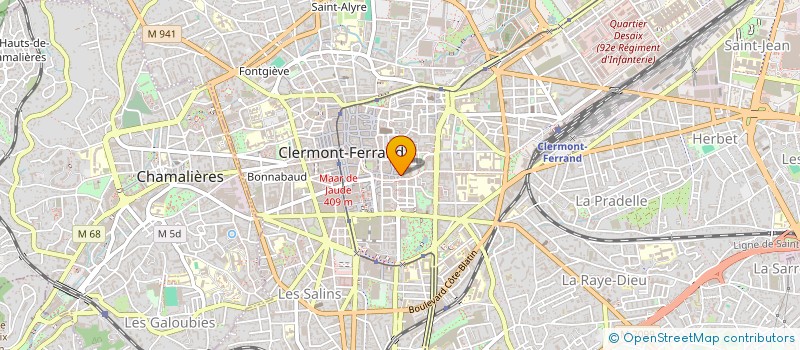 localisation de l'entreprise SCI M2F  CLERMONT FERRAND