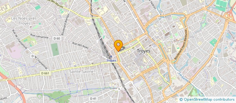 localisation de l'entreprise SCI M2G à TROYES