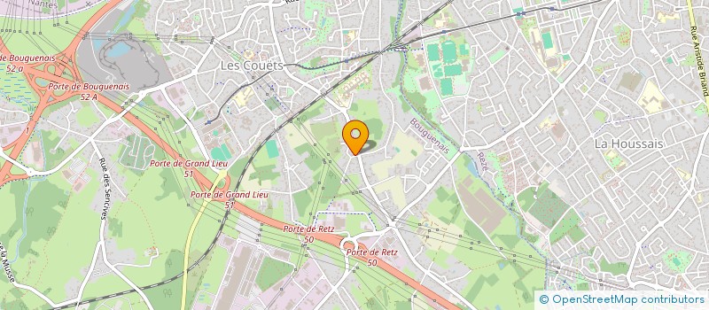 localisation de l'entreprise SCI M2G à BOUGUENAIS