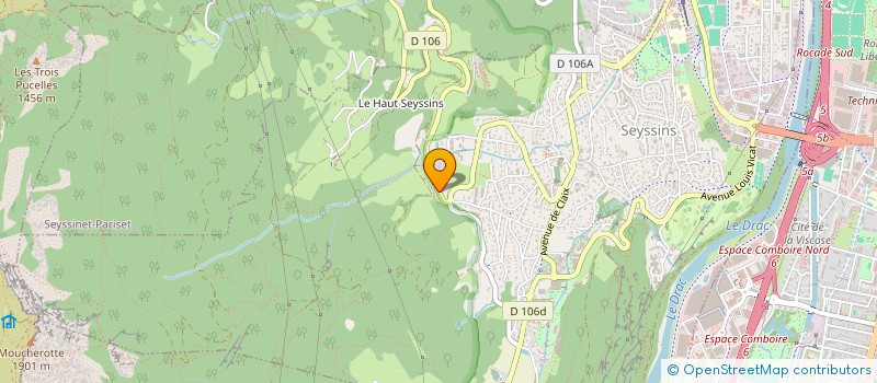 localisation de l'entreprise SCI M2G  SEYSSINS