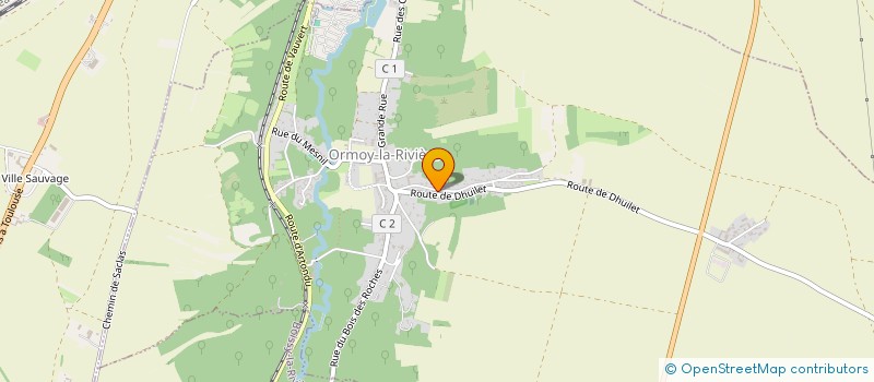 localisation de l'entreprise SCI M2INVEST  ORMOY-LA-RIVIERE