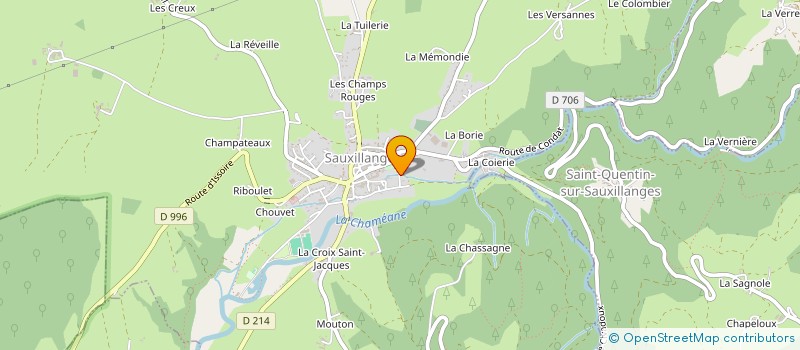 localisation de l'entreprise SCI M2L  SAUXILLANGES