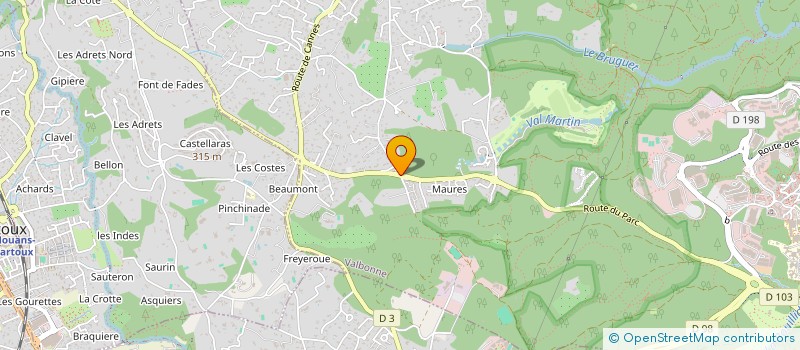 localisation de l'entreprise SCI M2L  VALBONNE