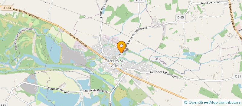 localisation de l'entreprise SCI M2L  CAZERES-SUR-L'ADOUR