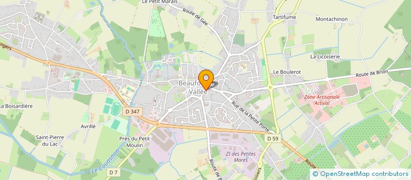 localisation de l'entreprise SCI M2L  BEAUFORT-EN-ANJOU