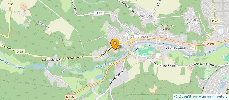 localisation de l'entreprise SCI M2L2P  CHEVREUSE