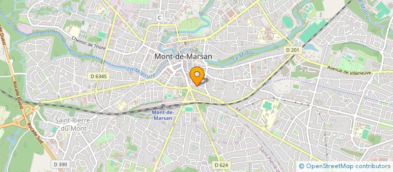 localisation de l'entreprise SCI M2M à MONT-DE-MARSAN
