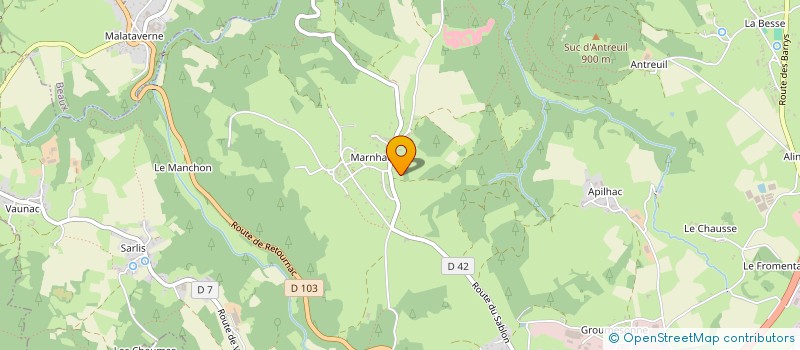 localisation de l'entreprise SCI M2M  YSSINGEAUX