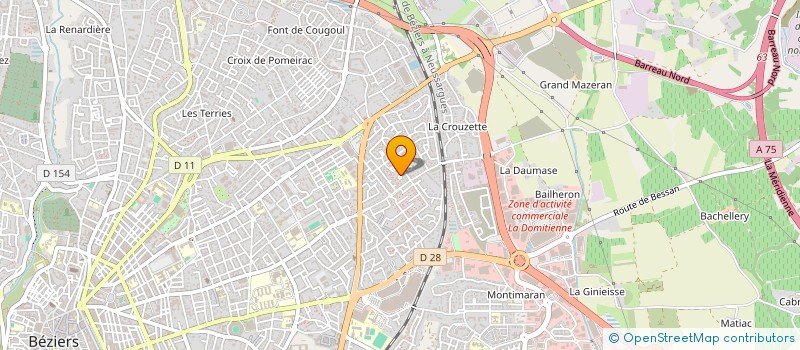 localisation de l'entreprise SCI M2P  BEZIERS