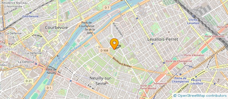 localisation de l'entreprise SCI M2P à NEUILLY-SUR-SEINE