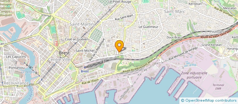 localisation de l'entreprise SCI M2PTG  BREST