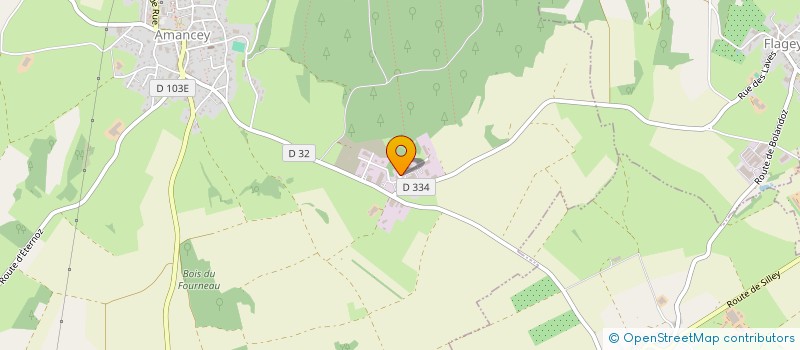 localisation de l'entreprise SCI M2R  AMANCEY