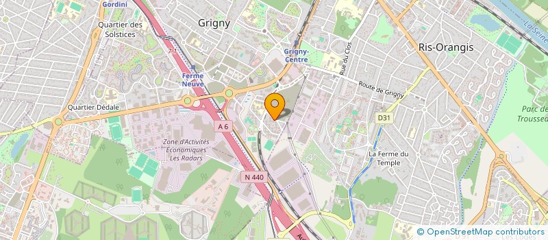 localisation de l'entreprise SCI M2R  GRIGNY