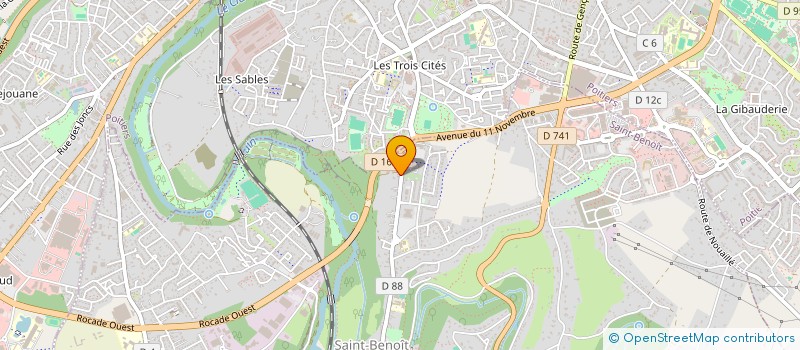localisation de l'entreprise SCI M2R INVEST à SAINT-BENOIT