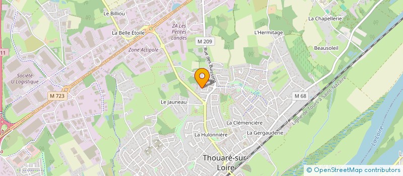 localisation de l'entreprise SCI M2S  THOUARE-SUR-LOIRE