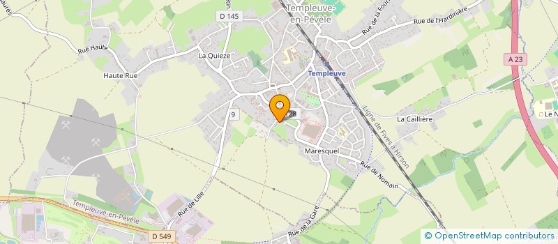 localisation de l'entreprise SCI M2S  TEMPLEUVE-EN-PEVELE