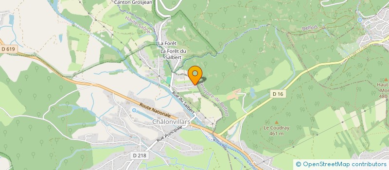 localisation de l'entreprise SCI M2SG  CHALONVILLARS