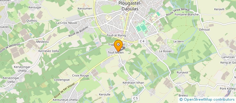 localisation de l'entreprise SCI M2T  PLOUGASTEL-DAOULAS