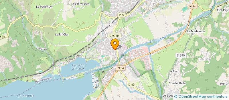 localisation de l'entreprise SCI M2T  EMBRUN